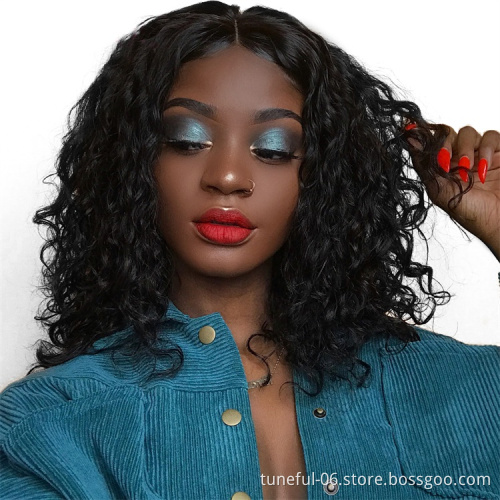 100% cuticle aligned raw unprocessed virgin hair wigs human hair lace front ombre kinky human hair wigs blunt cut bob wig
